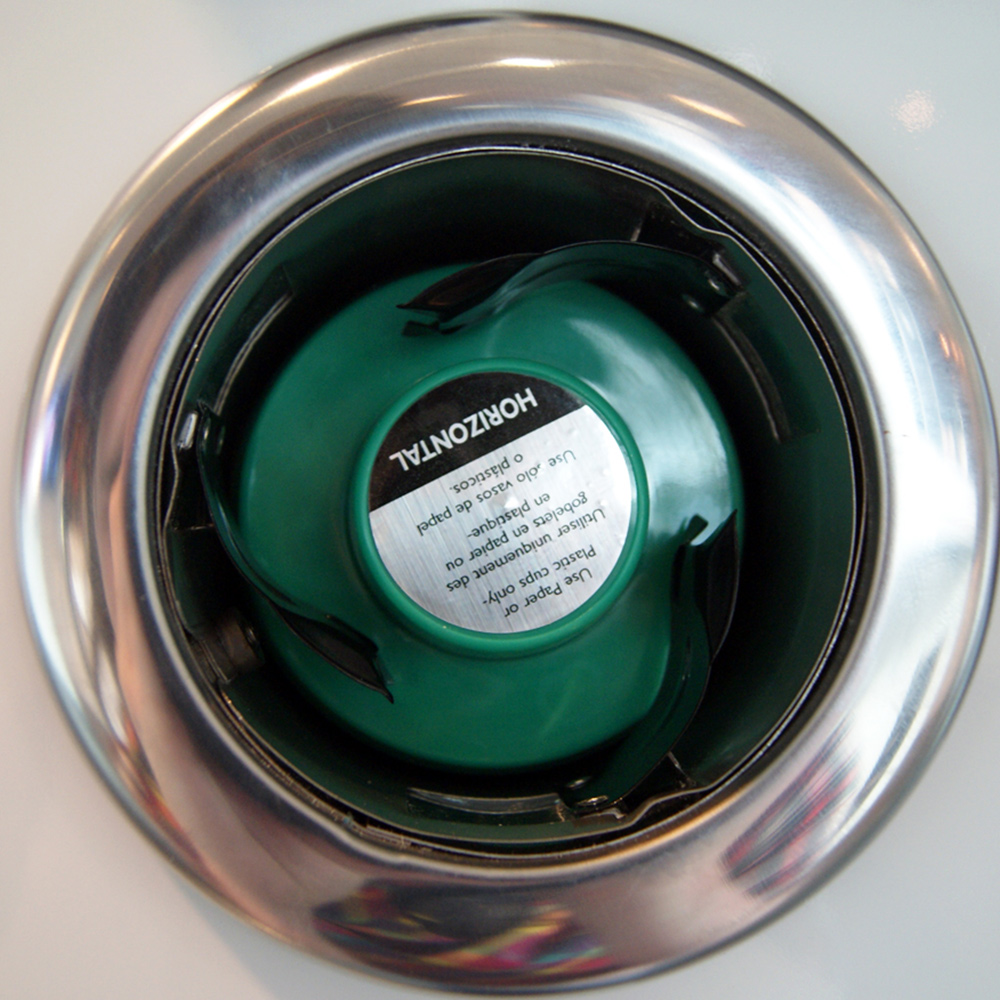 Bekerdispenser M inbouw RVS horizontaal