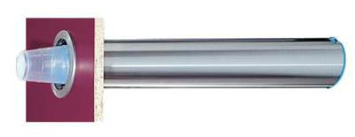 Bekerdispenser L inbouw RVS horizontaal