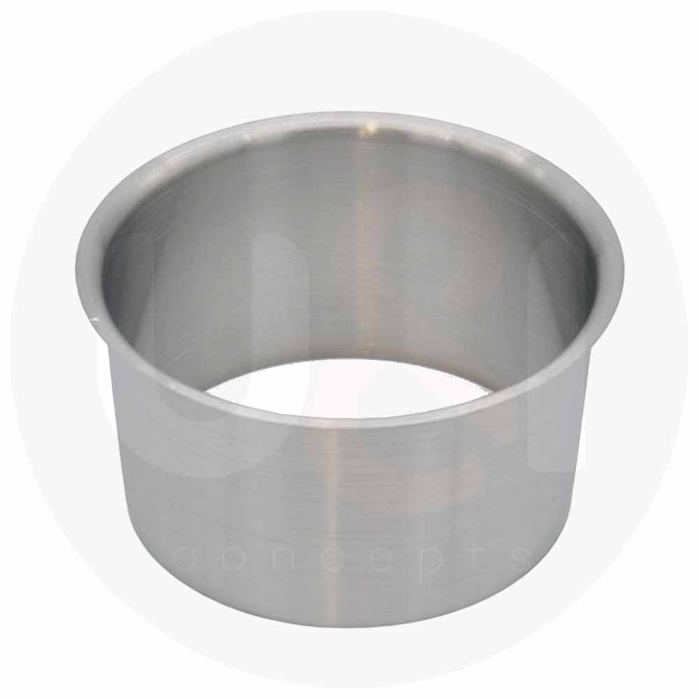 Afvaldoorvoer RVS conisch [3 maten]
