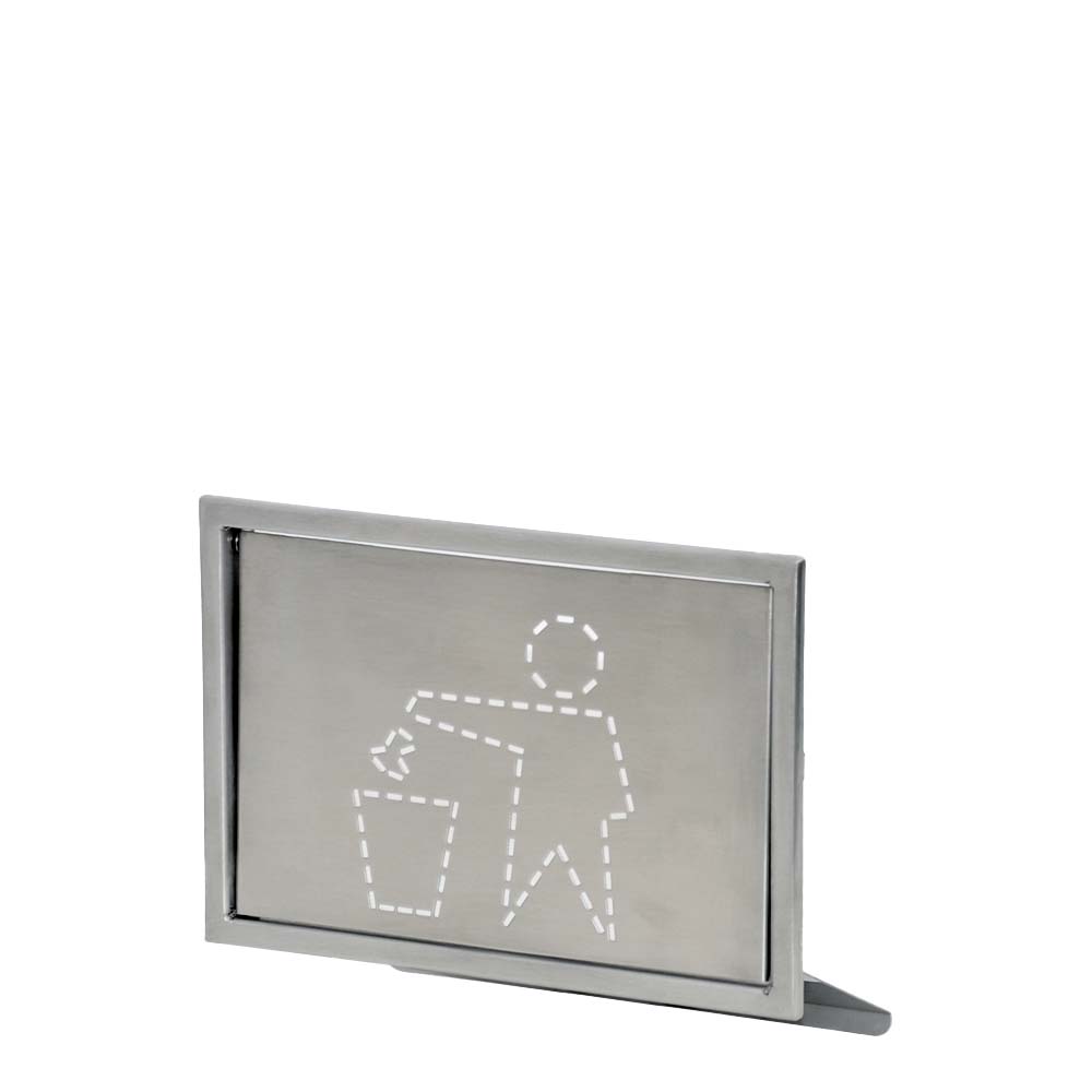 Afvalklep [2 maten] met pictogram