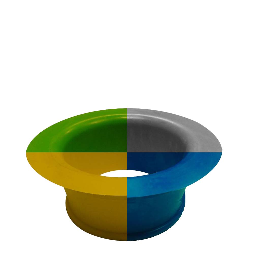 Afvaldoorvoer [Ø160 x 100 mm] 4 kleuren