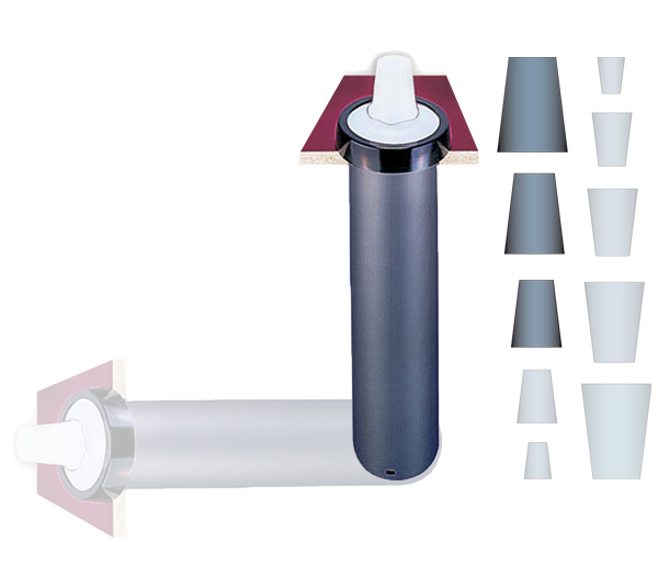 Bekerdispenser XL 'EZ-fit' inbouw 18"