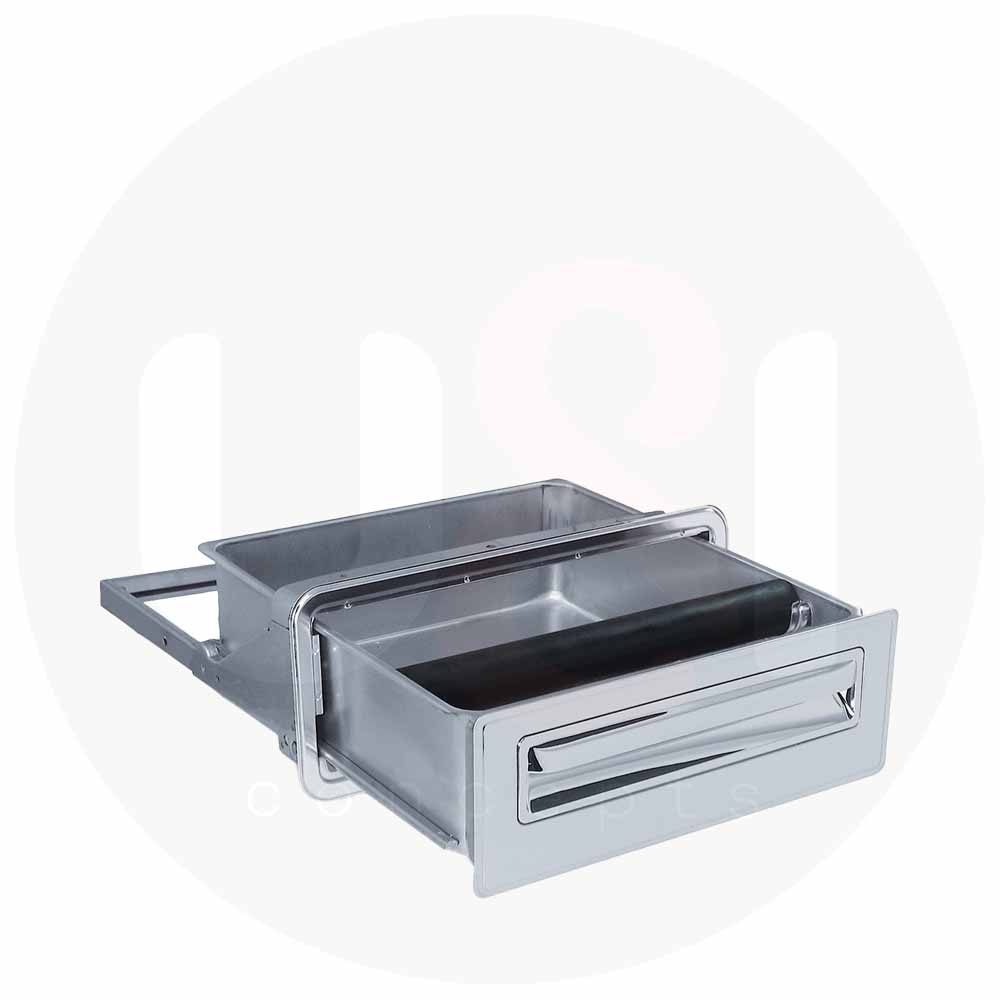 Priolinox uitkloplade RVS inbouw