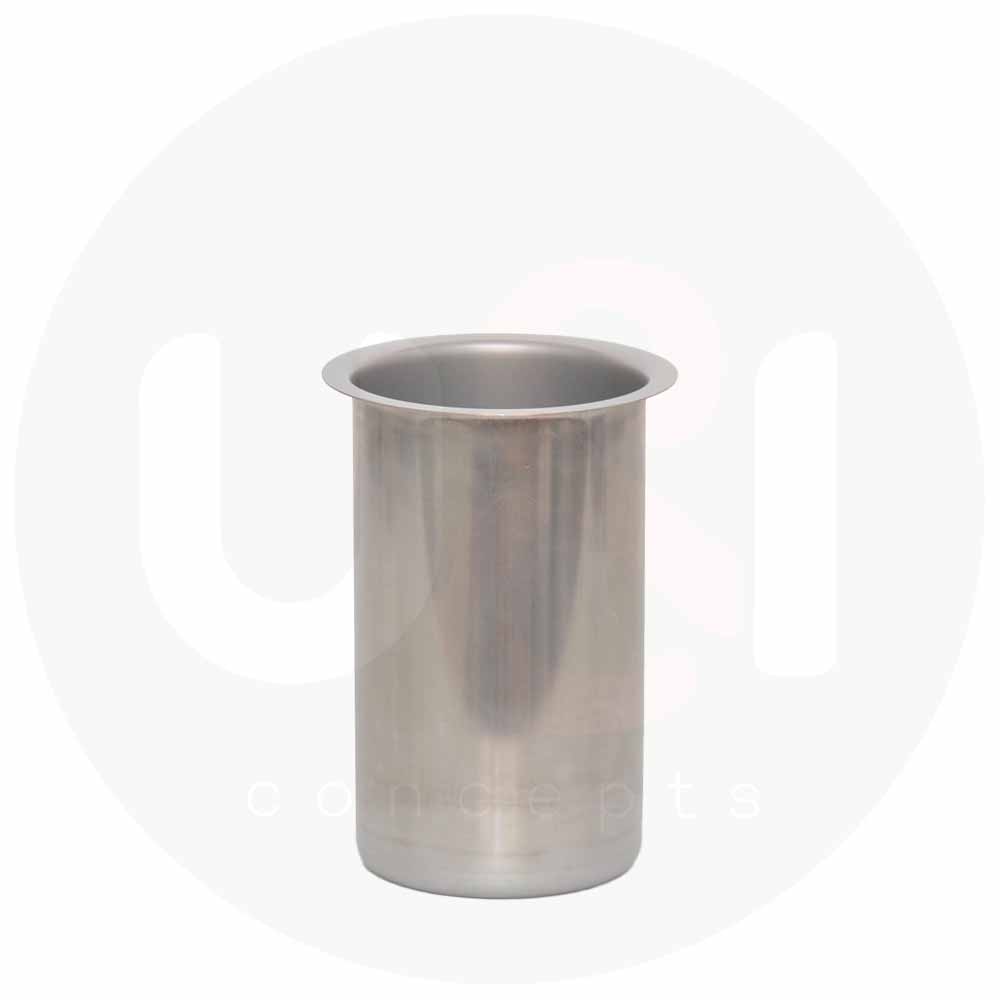 Afvaldoorvoer RVS [Ø100 x 172 mm]