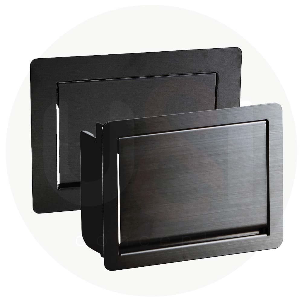 Afvalklep soft-close [2 maten] AZ-GD zwart