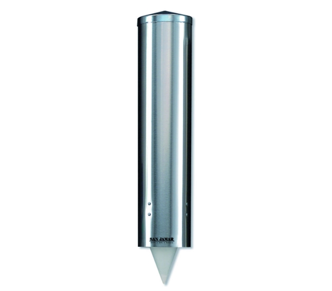 Bekerdispenser L 'Pull' wandmontage RVS