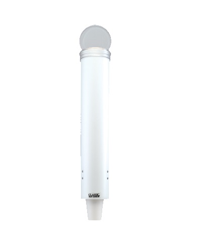 Bekerdispenser M 'Pull' wandmontage wit