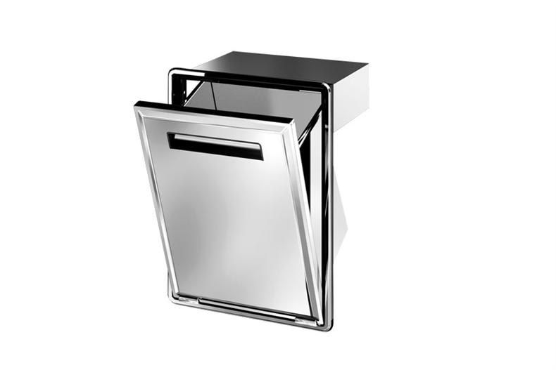 Ronda AU13 RVS afvalcontainer met kap