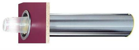 Bekerdispenser XL inbouw RVS horizontaal